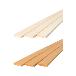 Sauna-afdeklijst, 15 x 90 mm 