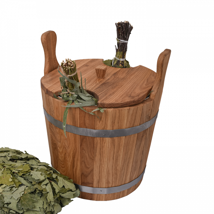 Houten emmer voor gardes, eiken, 12l