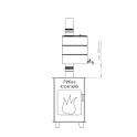 Ovale tank voor waterverwarming, d.115mm - 2