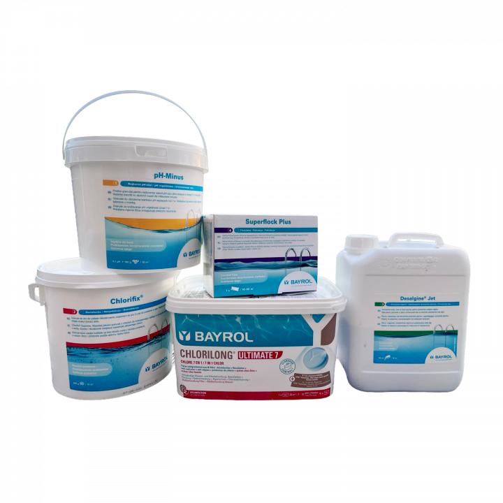 BAYROL chemicaliënset voor zwembaden met zandfilter, groot formaat