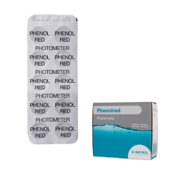 Watertesttabletten voor Phenolred-fotometer, pH-bepaling, 10 tabletten 