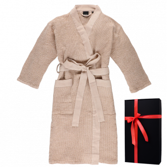 Badjas in geschenkverpakking, RENTO KENNO, beige