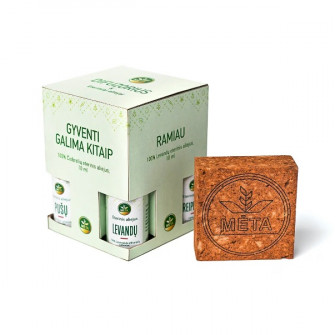 Aromaverspreider van klei met etherische olieset – “Mėtinio gyvenimo”
