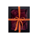 Cadeauset in geschenkdoos voor HAAR. Dames saunahoed en schort - BOURGONDIË