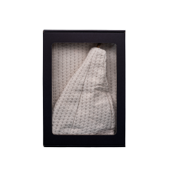 Cadeauset in geschenkdoos voor HEM. Heren saunahoed en schort - LINNEN 