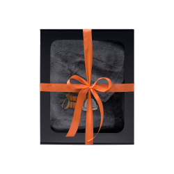 Cadeauset in geschenkdoos voor HEM. Heren saunahoed en schort - GRIJS 