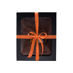 Cadeauset in geschenkdoos voor HEM. Heren saunahoed en schort - BRUIN 