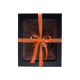 Cadeauset in geschenkdoos voor HEM. Heren saunahoed en schort - BRUIN