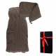 Cadeauset in geschenkdoos RENTO KENNO VOOR HAAR. Haarhanddoek en schort, bruin
