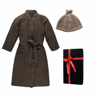 Geschenkset in geschenkdoos RENTO KENNO VOOR HEM. Badjas en hoed