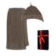 Cadeauset in een geschenkdoos RENTO KENNO VOOR HEM. Katoenen muts en schort, bruin