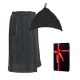 Cadeauset in een geschenkdoos RENTO KENNO VOOR HEM. Katoenen muts en schort, donkergrijs
