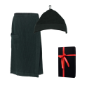 Cadeauset in een geschenkdoos RENTO KENNO VOOR HEM. Katoenen muts en schort, donkergroen - 0