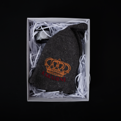 Geschenkset in geschenkdoos DARK KINGS. Sauna caps en mentholkristallen
