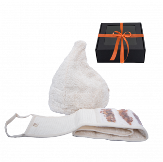 Cadeauset GINTARAI in een geschenkdoos. Hoed en wattenstaafje.