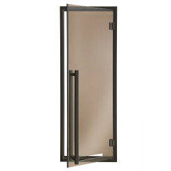 AD MODERN glazen saunadeuren, glaskleur brons