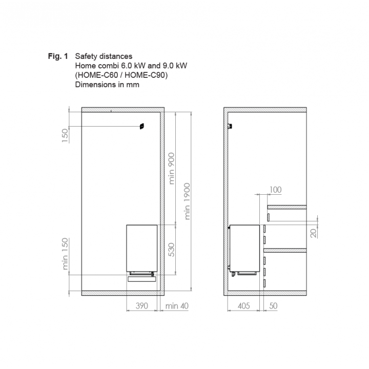 Elektrische saunakachel - HARVIA Virta Wall Combi HLW90S 9 kW