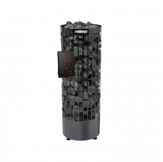 Elektrische saunakachel - HARVIA Cilindro Black Steel PC90XE 9 kW