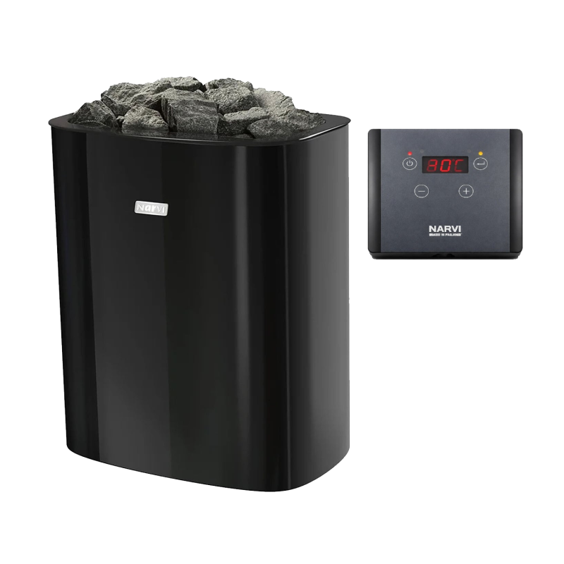 Elektrische saunakachel - NARVI NC Electric, zwart 6 kW