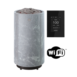 Elektrische saunakachel TULIKIVI KAARNA Classic L, met wifi-bedieningspaneel. 