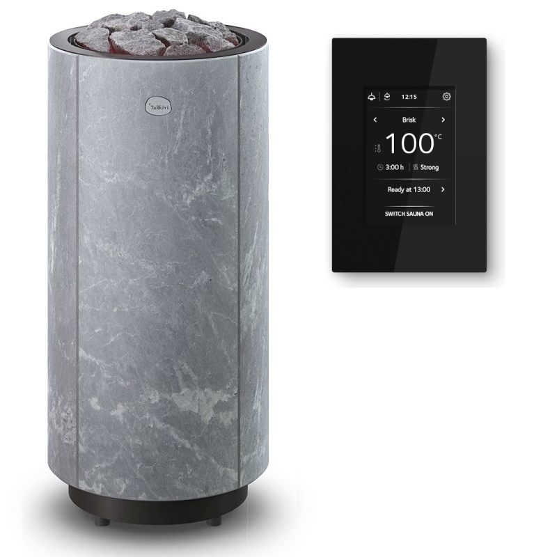Elektrische saunakachel TULIKIVI KAARNA Classic, met bedieningspaneel
