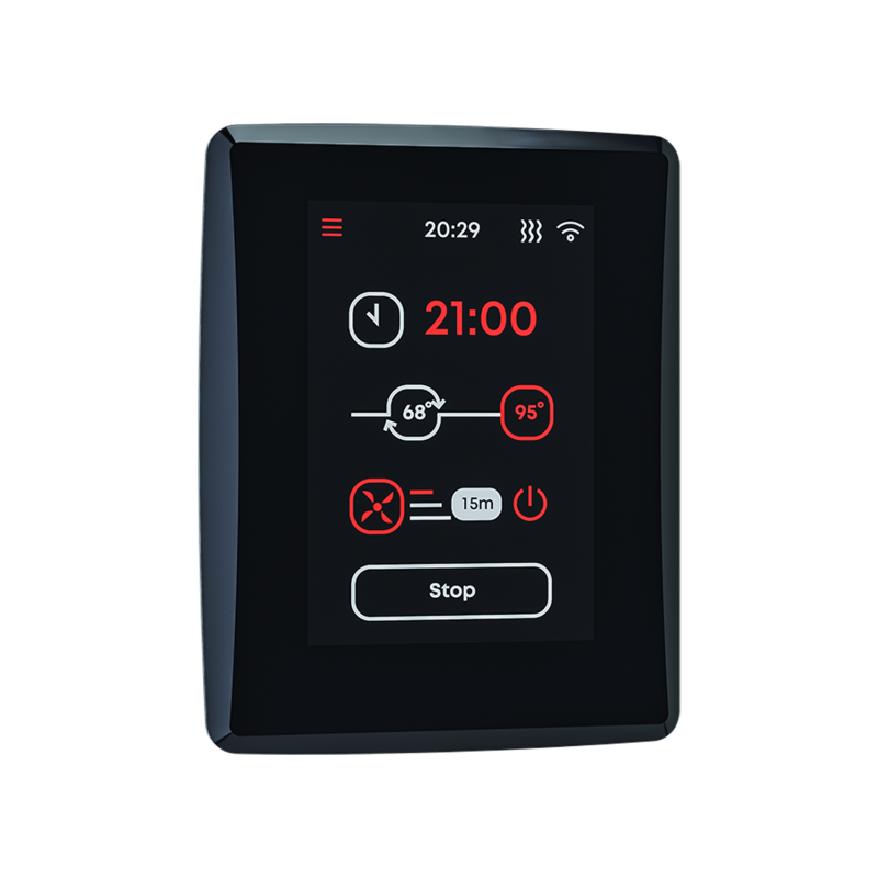 Bedieningspaneel voor elektrische saunakachel - SAUNUM Leil 2.0 Mobiel