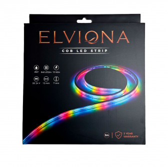 Elviona COB LED saunastrip, RGB , 5 m