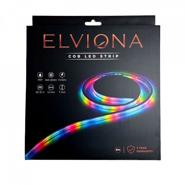 Elviona COB LED saunastrip, RGB , 5 m