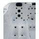 Elviona OCEANA massagebubbelbad, 4-5 personen