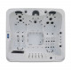 Elviona OCEANA massagebubbelbad, 4-5 personen