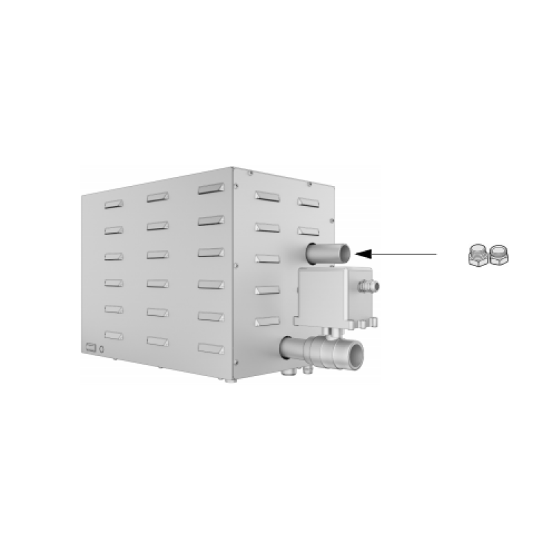 Messing koppeling voor stoomgenerator Eos SteamAttrac