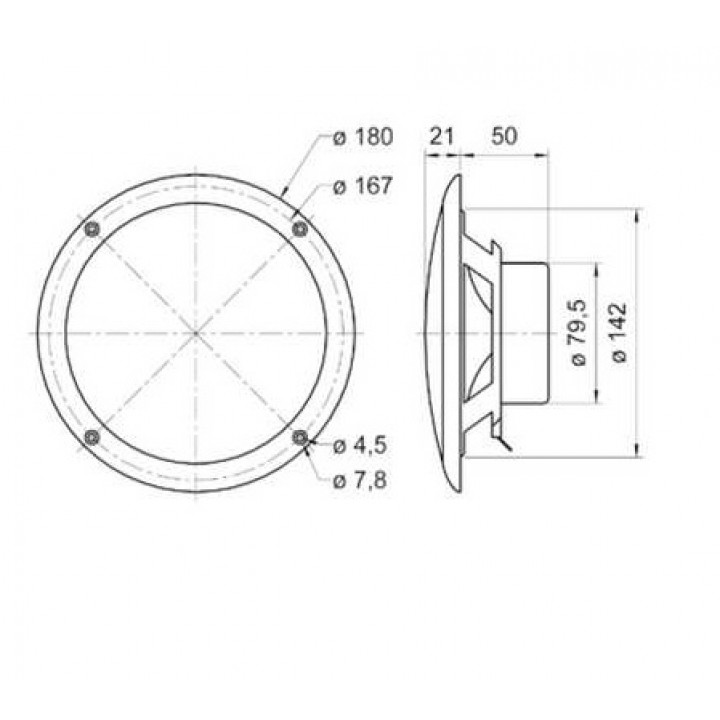 EOS Soundspeaker voor stoomruimtes, zwart