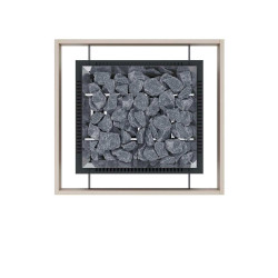 Veiligheidsleuning - voor EOS Mega S HD kachel met montagebeugels, walnoot 