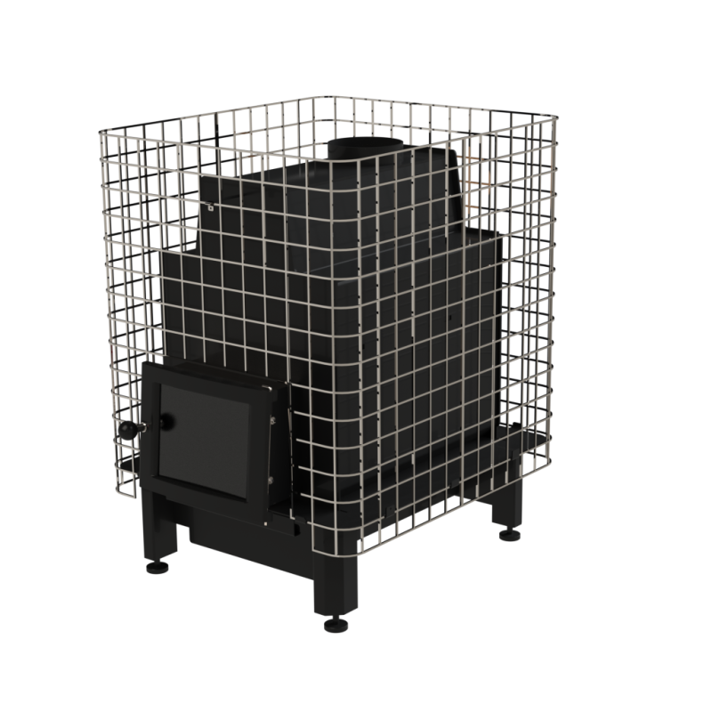 Houtgestookte saunakachel - VILPRA ETNA-22-N-V met interne vuurhaard