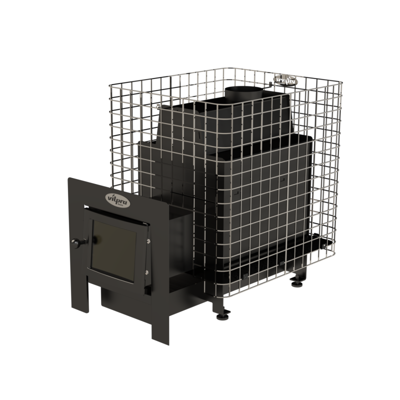 Houtgestookte saunakachel - VILPRA ETNA-22-NL-V met externe vuurhaard