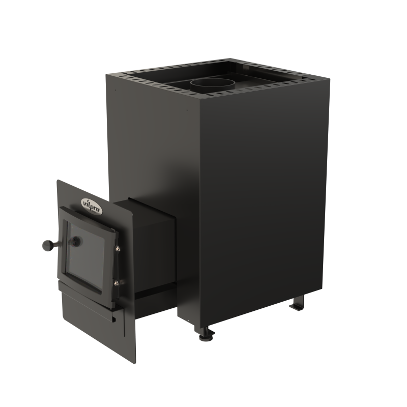 Houtgestookte saunakachel - VILPRA FLAMO-14-LV met externe vuurhaard