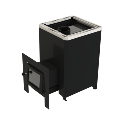 Houtgestookte saunakachel - VILPRA FORNAX-14-LV met externe vuurhaard 