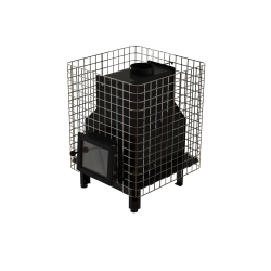 Houtgestookte saunakachel - VILPRA FORNAX-14-NV met interne vuurhaard 