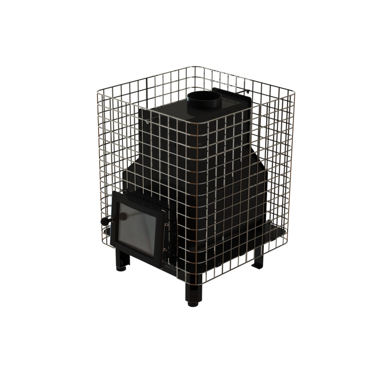 Houtgestookte saunakachel - VILPRA FORNAX-14-NV met interne vuurhaard