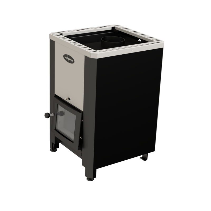 Houtgestookte saunakachel - VILPRA FORNAX-E-V met interne vuurhaard