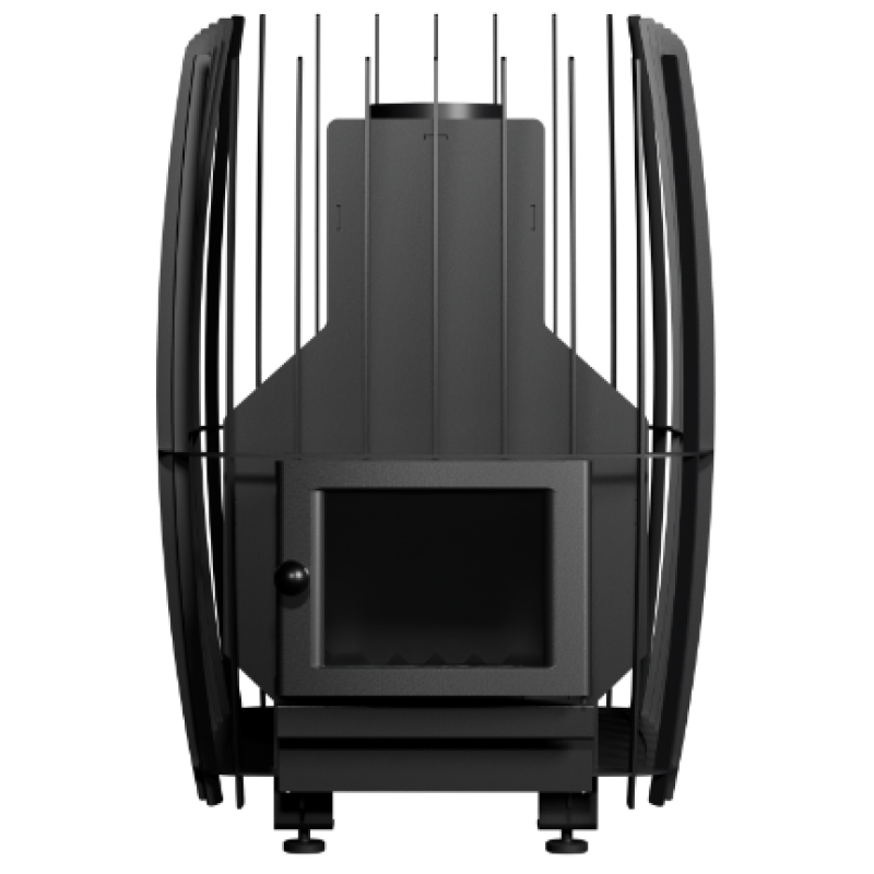 Houtgestookte saunakachel - VILPRA FORNAX QUEEN-14-V met interne vuurkorf