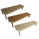 Harvia Formula saunabank, 1200 x 450 mm, thermisch behandeld espenhout