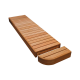 Eindelement voor modulaire saunabanken, Thermo Aspen, 600, links