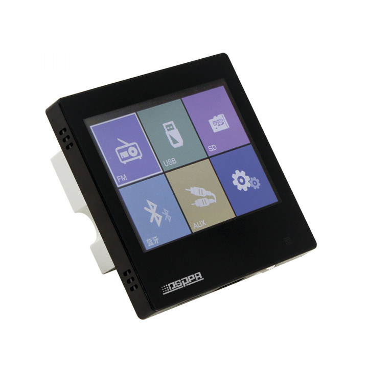 Smart Home on Wall Music Amplifier DSPPA DM837. Zwart
