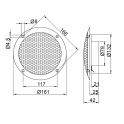 Sauna speakers GFR1060, 2 stuks - 1