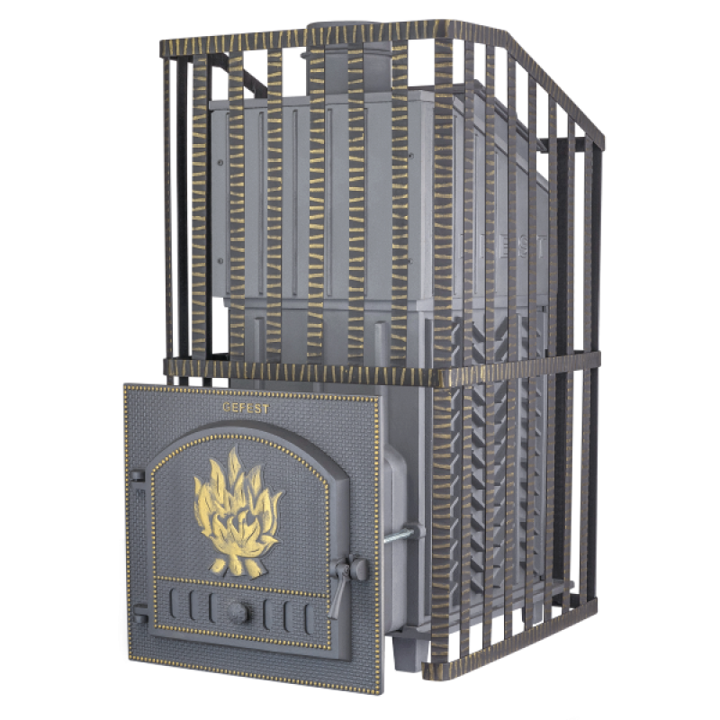 Houtgestookte saunakachel - Gefest GFS ZK Uragan 40 in raster