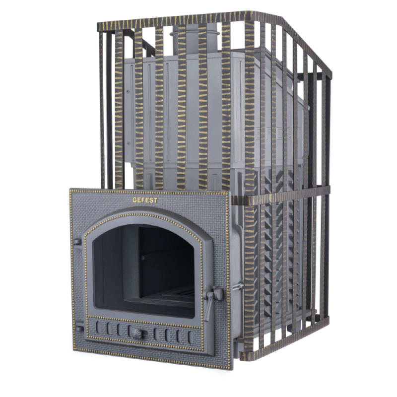 Houtgestookte saunakachel - Gefest GFS ZK Uragan 40 (M) in raster