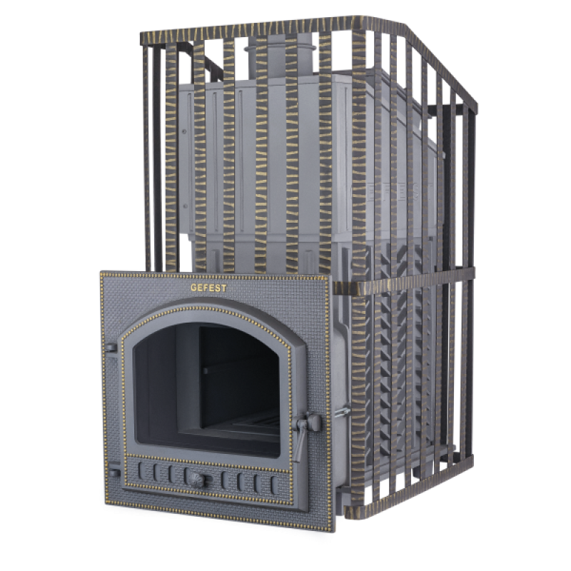 Houtgestookte saunakachel - Gefest GFS ZK Uragan 45 (P) in raster