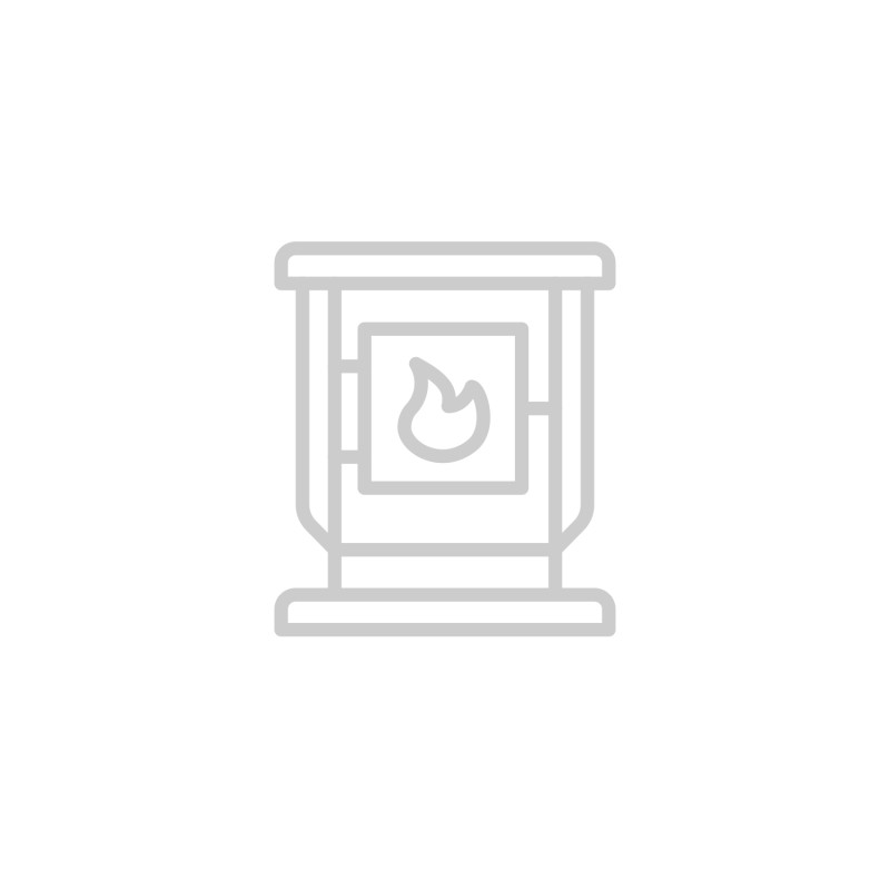 Houtgestookte saunakachel - KASTOR SAGA 30 T, zwart