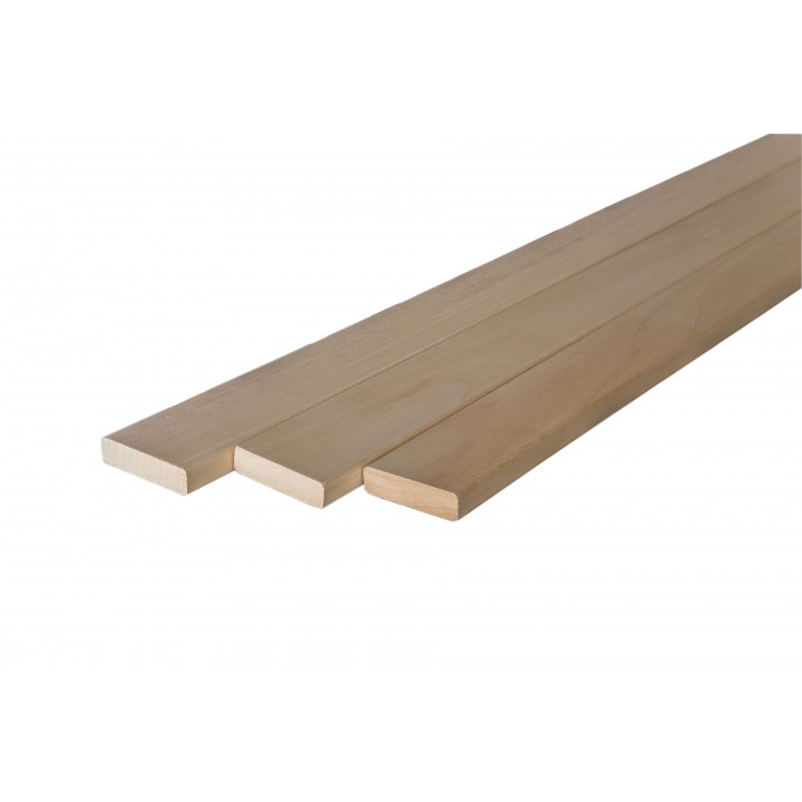 Bankhout 25 x 94 mm, abachi 3,05